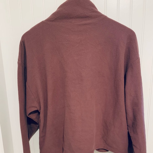 New PINK Victoria’s Secret mauve zip Fleece Top - Picture 5 of 6